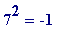 7^2 = -1